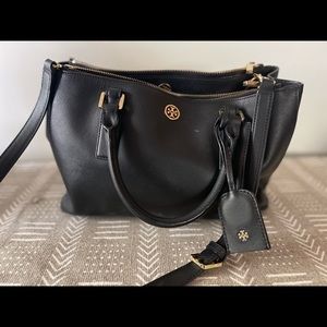 Tori Burch Black Satchel Bag